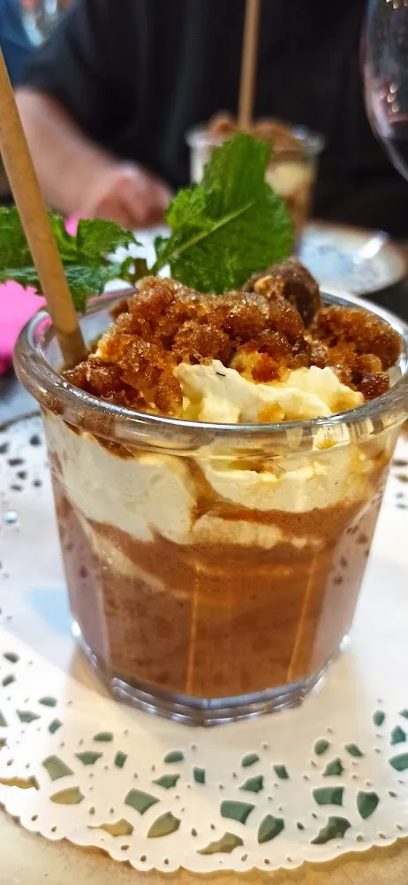 Cappuccino Chocolat Chaud Granité Au Café